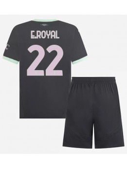 AC Milan Emerson Royal #22 Dječji Rezervni Dres kompleti 2024-25 Kratak Rukavima (+ kratke hlače)